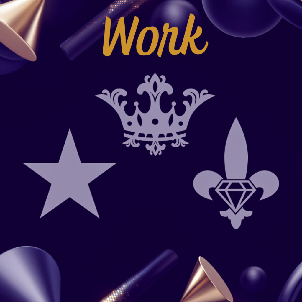 Background: Book Cover
Text overlay: Work