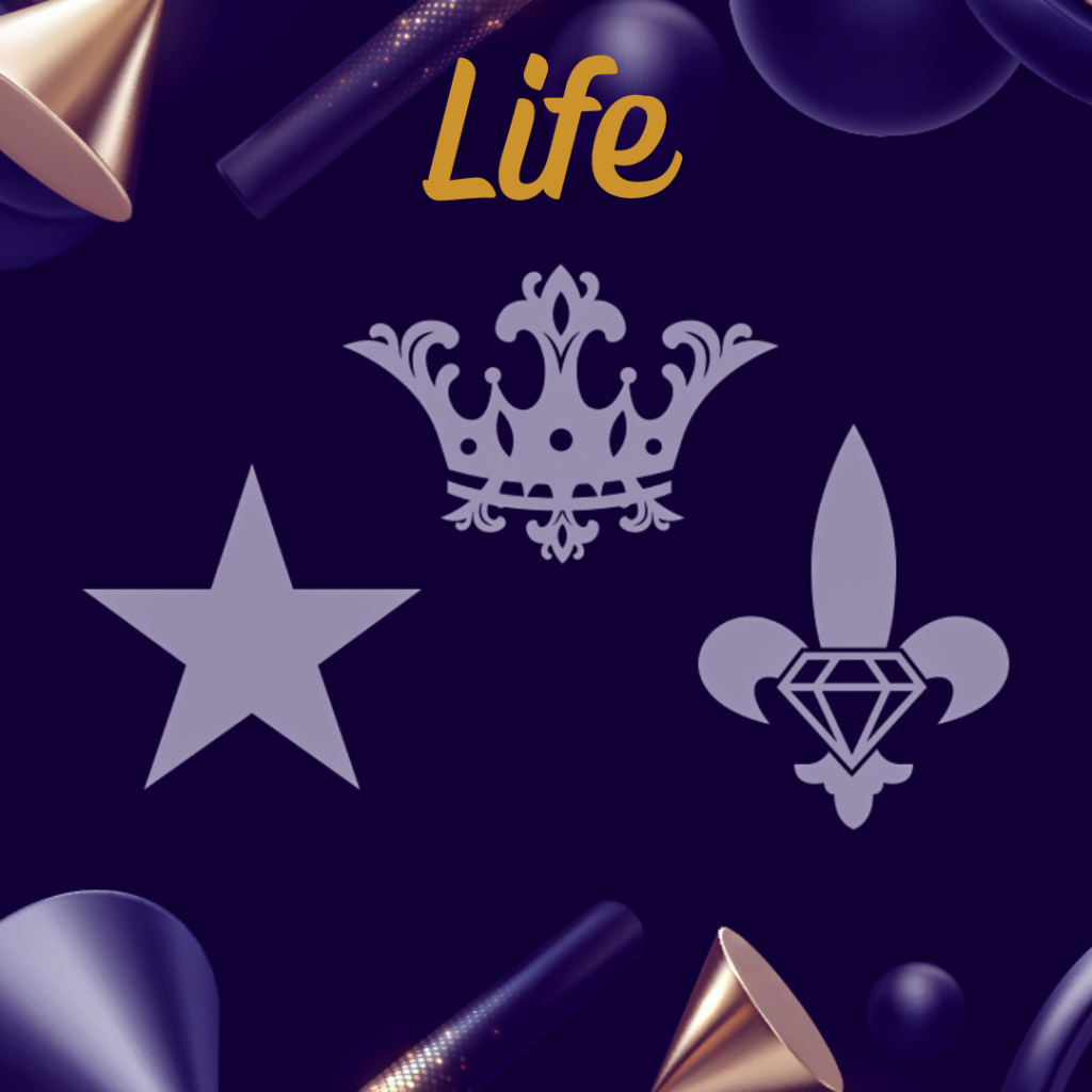 Background: Book Cover
Text overlay: Life